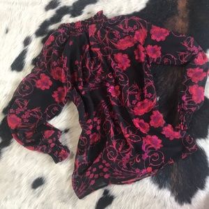 NY & Co Eva Mendes line, Sheer floral pattern top